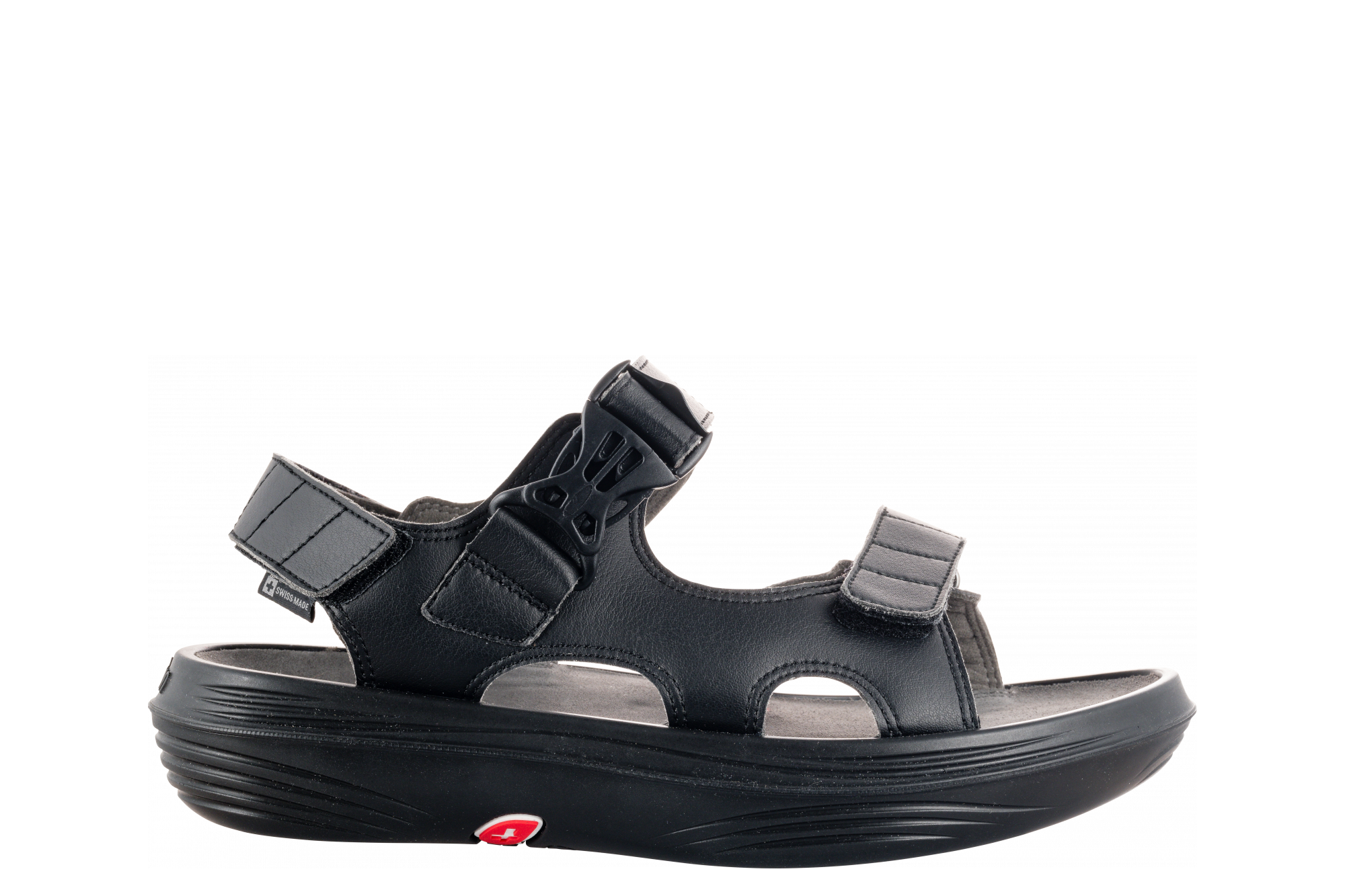 kybun Jura - Pain-free Walking - Black Men's Sandal - Swiss Air