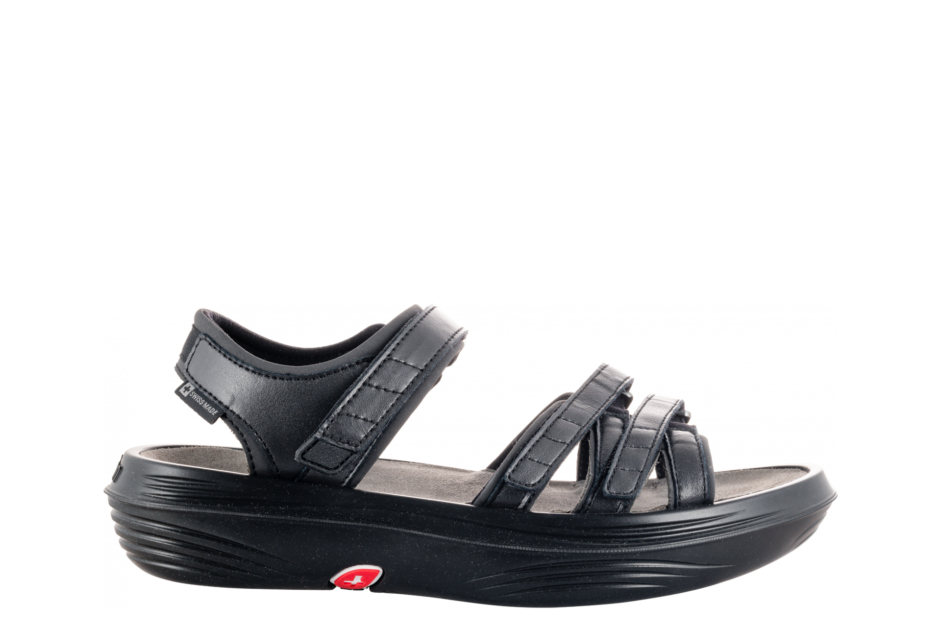 靴 kybb_farm kybun Tessin - Black Women's Sandal - Joint Relief & Comfort